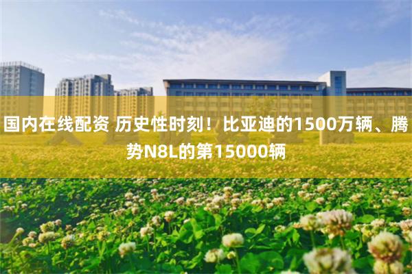 国内在线配资 历史性时刻！比亚迪的1500万辆、腾势N8L的第15000辆